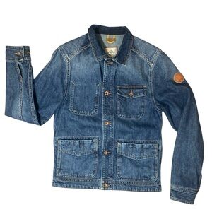Timberland Utility Denim Chore Jacket S | Vintage Workwear Style
